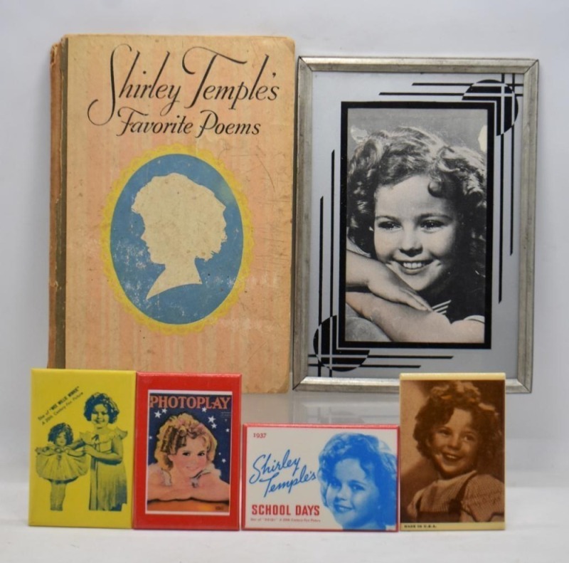 Shirley Temple collectibles - Favorite Poems book, picture, (4) pocket mirrors