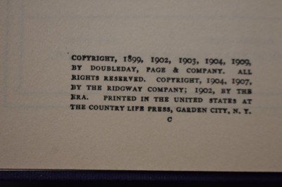 (18) Hard back volumes of O'Henry Biographical Edition with various titles, complete set, published by Doubleday, Doran & Co., Inc., NY, c.1929 - 8