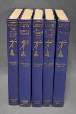 (18) Hard back volumes of O'Henry Biographical Edition with various titles, complete set, published by Doubleday, Doran & Co., Inc., NY, c.1929 - 16