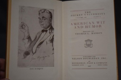 (23) Hard back volumes of The Pocket University, Guide to Daily Reading, Doubleday Page & Co. 1927 - 21