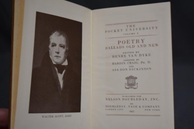 (23) Hard back volumes of The Pocket University, Guide to Daily Reading, Doubleday Page & Co. 1927 - 23