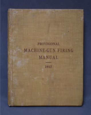 (3) Hard back books: 1 - Provisional Machine-Gun Firing Manual, Washington Government Printing Office, 1917; 2 - Infantry Drill Regulations, United States Army, Washington Government Printing Office, 1918; 3 - Elements of Military Sketching and Map Readin - 9