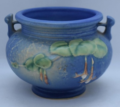 Roseville Fuchsia 645-3" vase, blue - 3