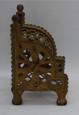 Cast Iron and mesh cash register still bank - 4