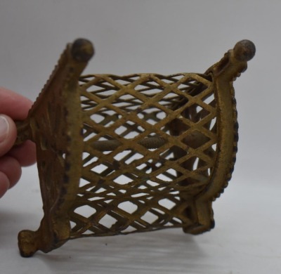 Cast Iron and mesh cash register still bank - 5