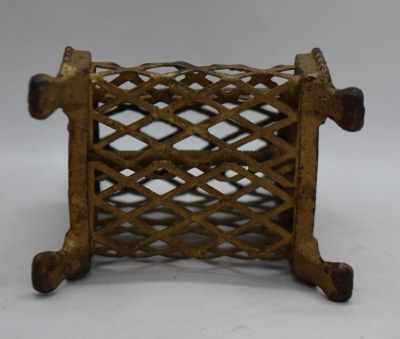 Cast Iron and mesh cash register still bank - 6