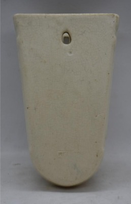 Mrkd. Weller Roma 6" wall pocket w/ reticulated band - 6