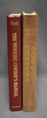 (2) Hard back books: 1 - Cowboy Culture, A Saga of Five Centuries, by David Dary, Alfred A. Knopf, Inc., 1981; 2 - The Working Cowboy's Manual, A Complete Handbook for Today's Cattlemen, by Fay E. Ward, Bonanza Books, NY, 1983