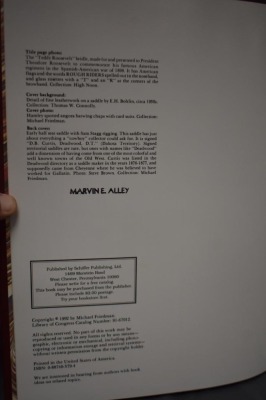 (2) Hard back books: 1 - Cowboys & the Trappings of the Old West, by William Manns/Elizabeth Clair Flood, Zon International Publishing Company, NM, 1997; 2 - Cowboy Culture, The Last Frontier of American Antiques, by Michael Friedman, Schiffer Publishing, - 4
