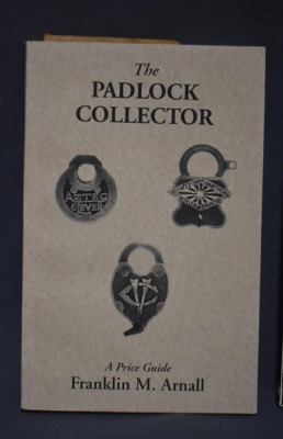 (2) Paperback books: 1 - Collectible Locks: An Identification & Value Guide, by Richard Holiner, Collector Books, KY, 1979; 2 - Padlock Collector: A Price Guide, Sixth Edition, by Franklin M. Arnall, The Collector, CA, 1996/98 - 3