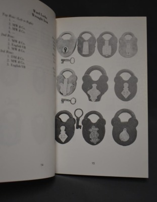 (2) Paperback books: 1 - Collectible Locks: An Identification & Value Guide, by Richard Holiner, Collector Books, KY, 1979; 2 - Padlock Collector: A Price Guide, Sixth Edition, by Franklin M. Arnall, The Collector, CA, 1996/98 - 9