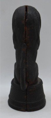 A.C. Williams Cast Iron Circus lion on pedestal, 5.25" tall - 4