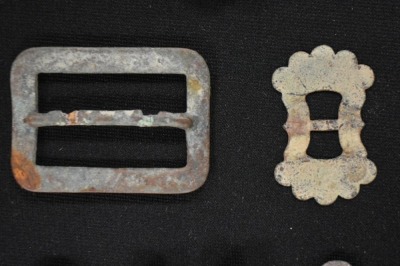 Small display of military relics/ artifacts from Mexican War, Buena Vista - 13
