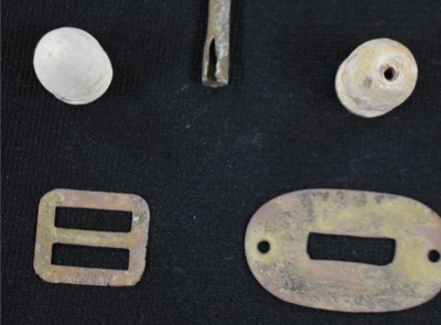 Small display of military relics/ artifacts from New Market, Virginia - 10