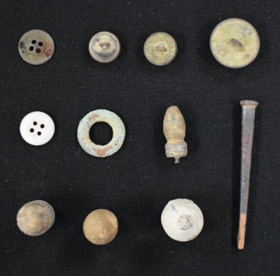 Small display of military relics/ artifacts from Petersburg, VA. - 7