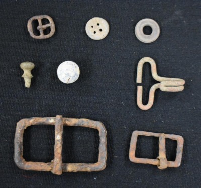Small display of military relics/ artifacts from Trail of Tears, Ft. Gibson - 2