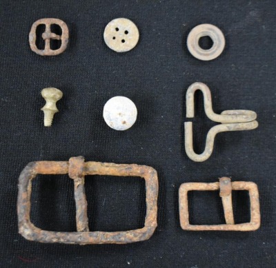 Small display of military relics/ artifacts from Trail of Tears, Ft. Gibson - 3