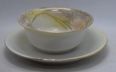 Mrkd. R.S. Germany condiment bowl w/ attached underplate - 2