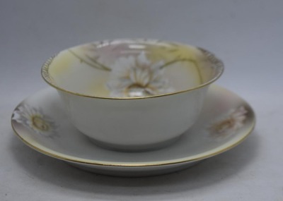 Mrkd. R.S. Germany condiment bowl w/ attached underplate - 3