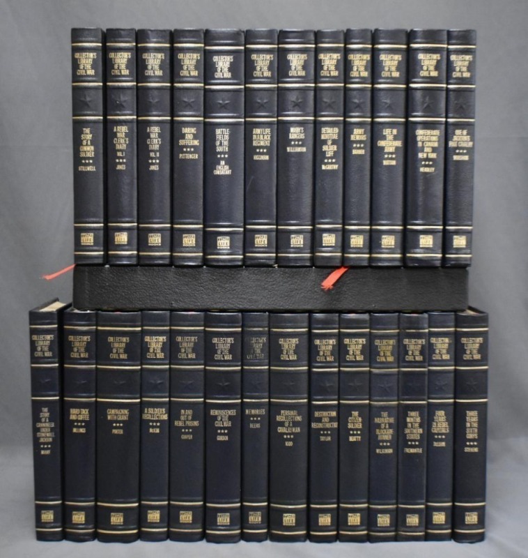 (26) Hard back volumes of Collectors Library of the Civil War, Time Life Books, various authors, 1981