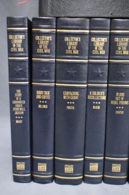 (26) Hard back volumes of Collectors Library of the Civil War, Time Life Books, various authors, 1981 - 7