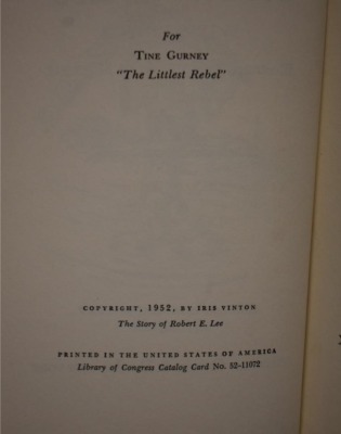 (3) Hard back books: 1 - The Story of Robert E. Lee, by Iris Vinton, Grosset & Dunlap, NY, 1952; 2 - The Amazing Civil War: A Fascinating Collection of Little-Known Facts of the Four-Year Conflict that Changed America, by Webb Garrison, MJF Books, NY, 199 - 5