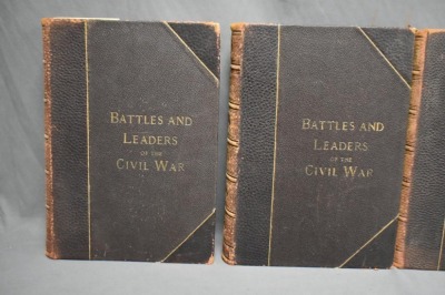 (4) Hard back volumes of The Century Company's War Book, Battles and Leaders of the Civil War, leatherbound, pub by The Century Co., NY, C.1884-1887 - 5