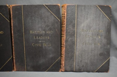 (4) Hard back volumes of The Century Company's War Book, Battles and Leaders of the Civil War, leatherbound, pub by The Century Co., NY, C.1884-1887 - 6
