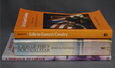 (3) Paperback books: 1 - A Dispatch to Custer: The Tragedy of Lieutenant Kidder, by Randy Johnson/Nancy Allan, Mountain Press Publishing Company, 1999; 2 -Son of the Morning Star: Custer and the Little Bighorn, by Evan S. Connell, Harper & Row Publishers,