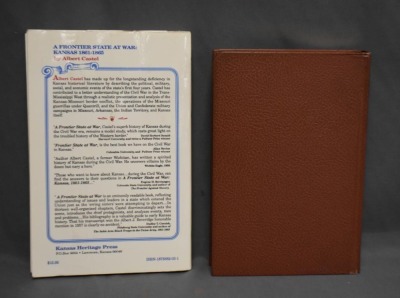 (2) Books: 1 - Hardback book, John Brown's Body, by Stephen Vincent Benet, International Collector's Library, NY, 1954/55; 2 - Paperback book, A Frontier State at War: Kansas 1861-1865, by Albert Castel, Kansas Heritage Press, 1958, 1992 - 3