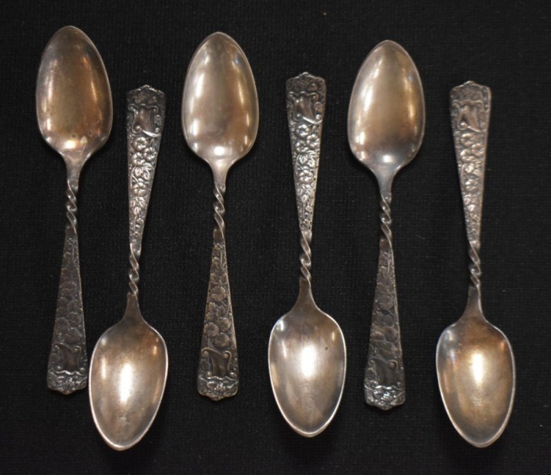 (6) Mrkd. 1847 Rogers Bros. demitasse spoons, all matching