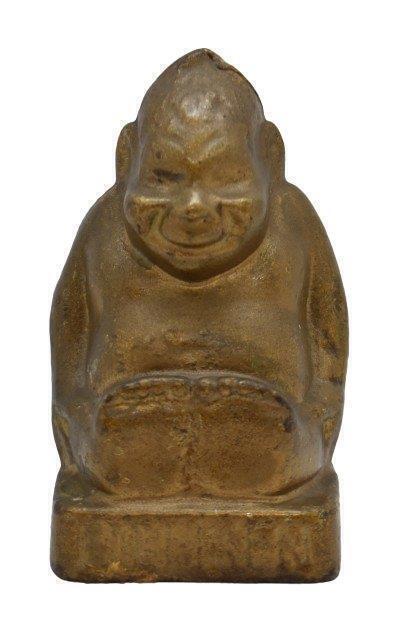 Cast Iron "Billiken" bank, 4.5"h
