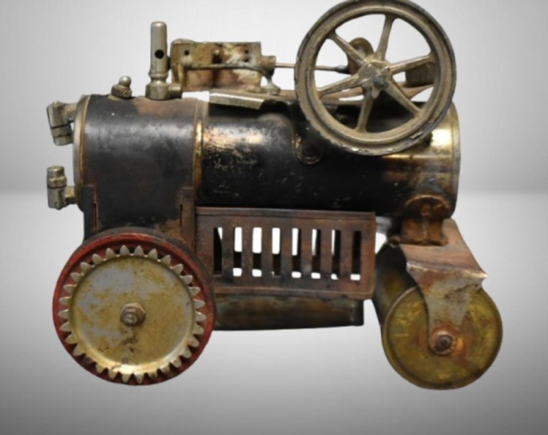 Mrkd. Weeden toy steam enging roller, 7"l