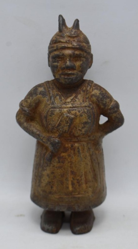 Cast Iron Aunt Jemima 5.5" still bank