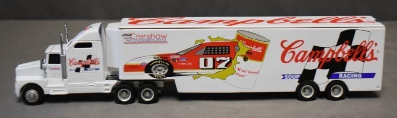 Action Promotions Crenshaw Motorsports/ Campbell's Soup Racing tractor trailer, original box