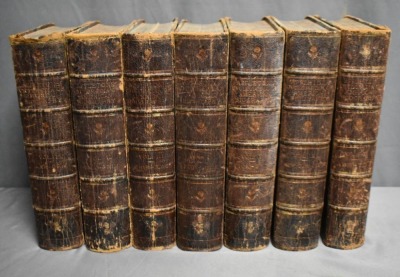 (7) Hard back volumes of Appleton's Encyclopedia of American Biography, edited by James G. Wilson, Published by D. Appleton & Co. NY 1889
