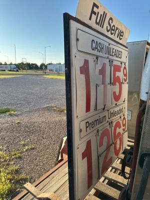 Metal Gas Station Price Display Sign - 4