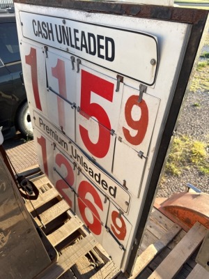 Metal Gas Station Price Display Sign - 5