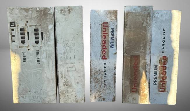 Vintage Gasoline Pump Panels