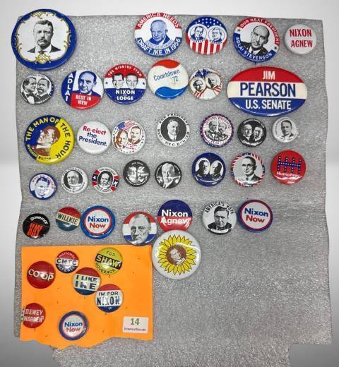 U.S. Political Campaign Buttons