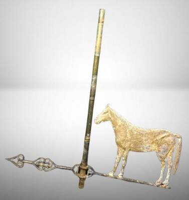 Iron Horse Weathervane with Mounting Rod