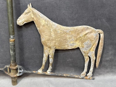 Iron Horse Weathervane with Mounting Rod - 2