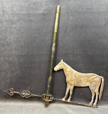 Iron Horse Weathervane with Mounting Rod - 7