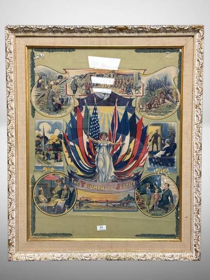 1919 "The Triumph of Justice" Framed Print