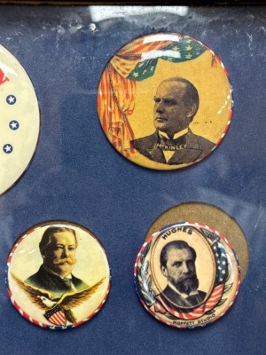 Framed Collection of Political Campaign Buttons - 3