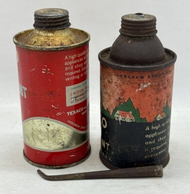 Two Texaco Home Lubricant Cans - 2
