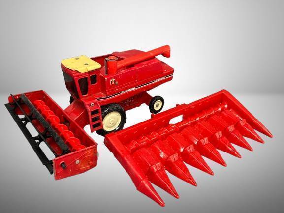 ERTL Die-Cast IH Combine with Attachments