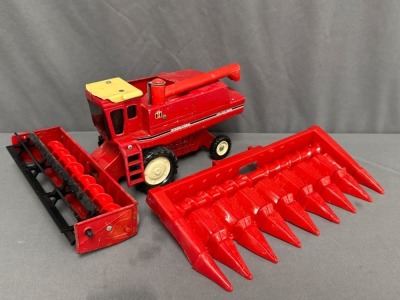 ERTL Die-Cast IH Combine with Attachments - 13
