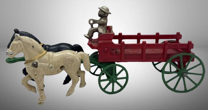 Kenton Cast Iron Horse-Drawn Wagon