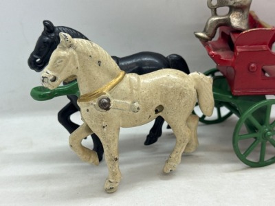 Kenton Cast Iron Horse-Drawn Wagon - 2